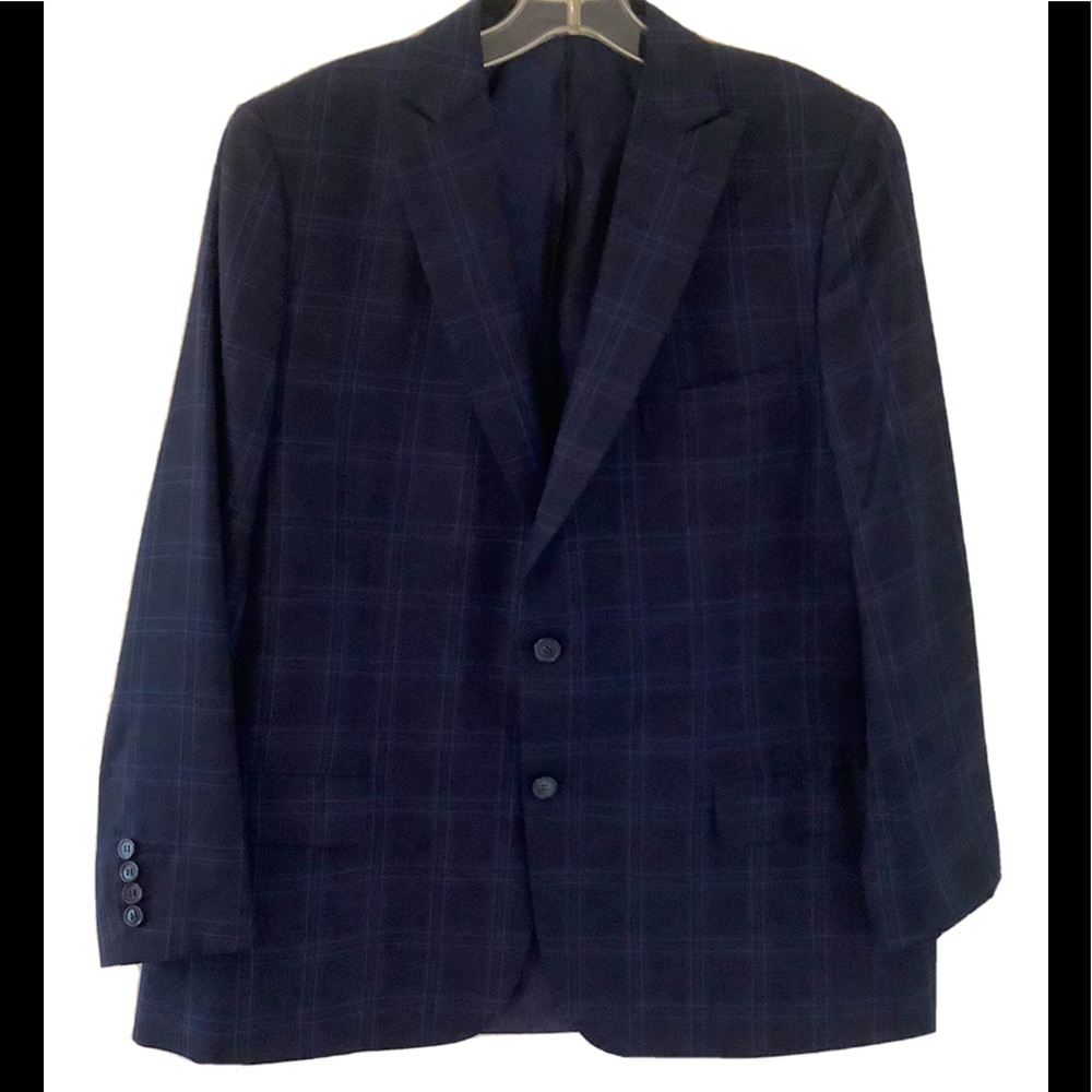 Italian Brioni Men Plaid Sport Jacket 44 R, coat Bracciano two front buttons